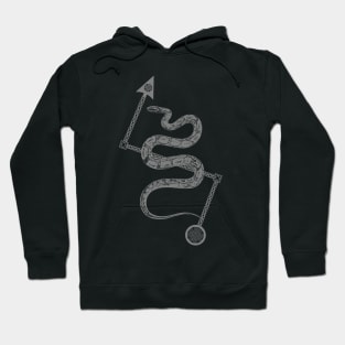 Pictish Serpent With Z Rod Hoodie